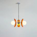 Chandelier | Floral Petal Design, Metal & Glass