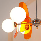 Chandelier | Floral Petal Design, Metal & Glass