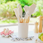 Cooking Utensil Set | Heat-Resistant Silicone & Bamboo Handles | 12-Piece