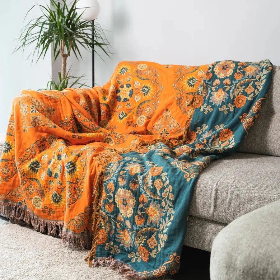 Cotton Gauze Throw Blanket