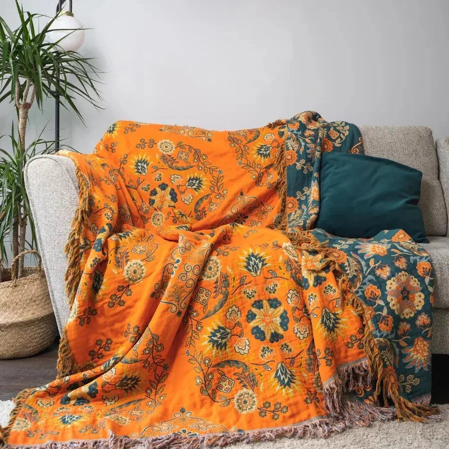 Cotton Gauze Throw Blanket