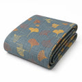 Cotton Quilt with Ginkgo Leaf Pattern