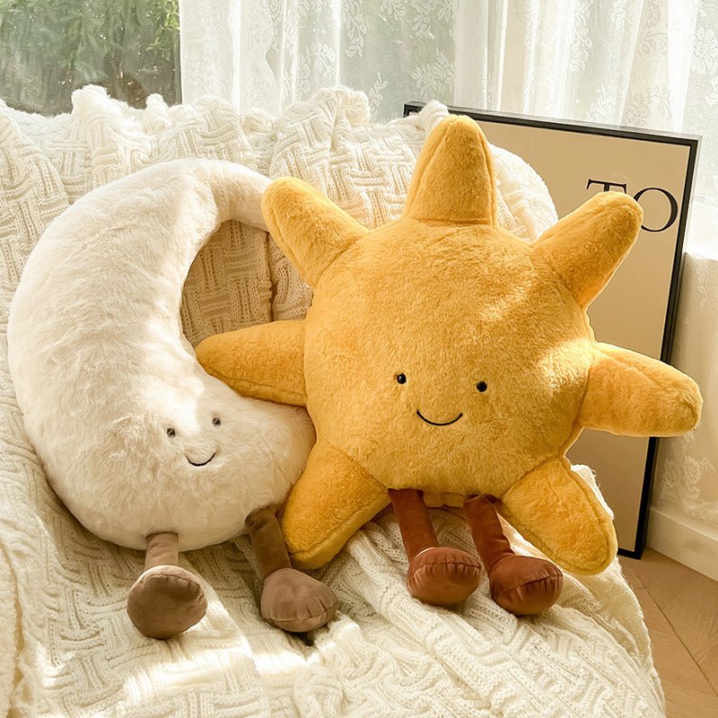 Cuddle Pillow with Sun or Moon Motif