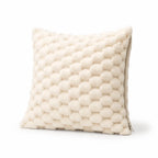 Cushion Cover with 3D Grid Texture