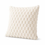 Cushion Cover with 3D Grid Texture