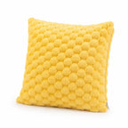 Cushion Cover with 3D Grid Texture