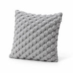 Cushion Cover with 3D Grid Texture