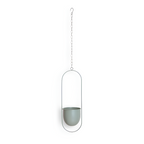 Hanging Plant Pot Holder with Iron Frame