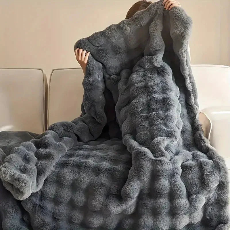 Faux Fur Blanket | Ultra-Soft Double-Lined All-Season