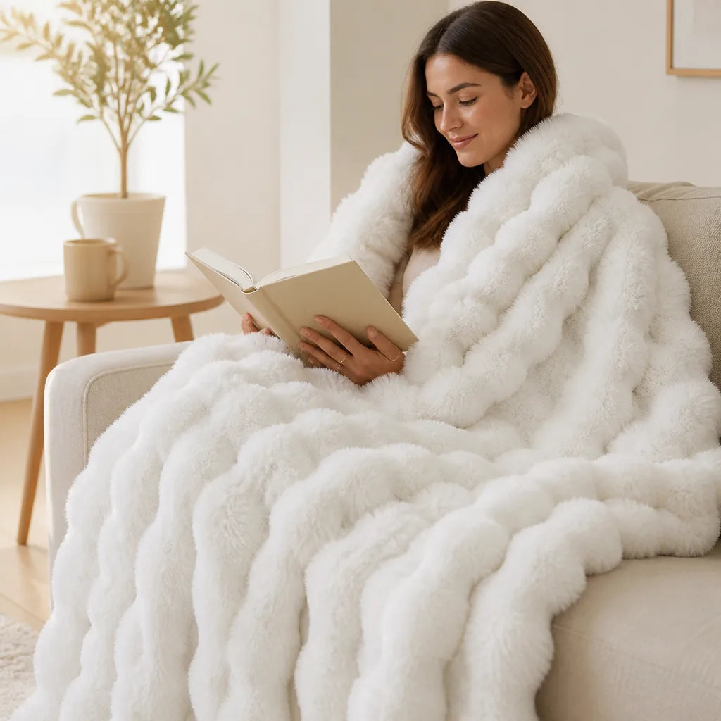 Faux Fur Throw Blanket