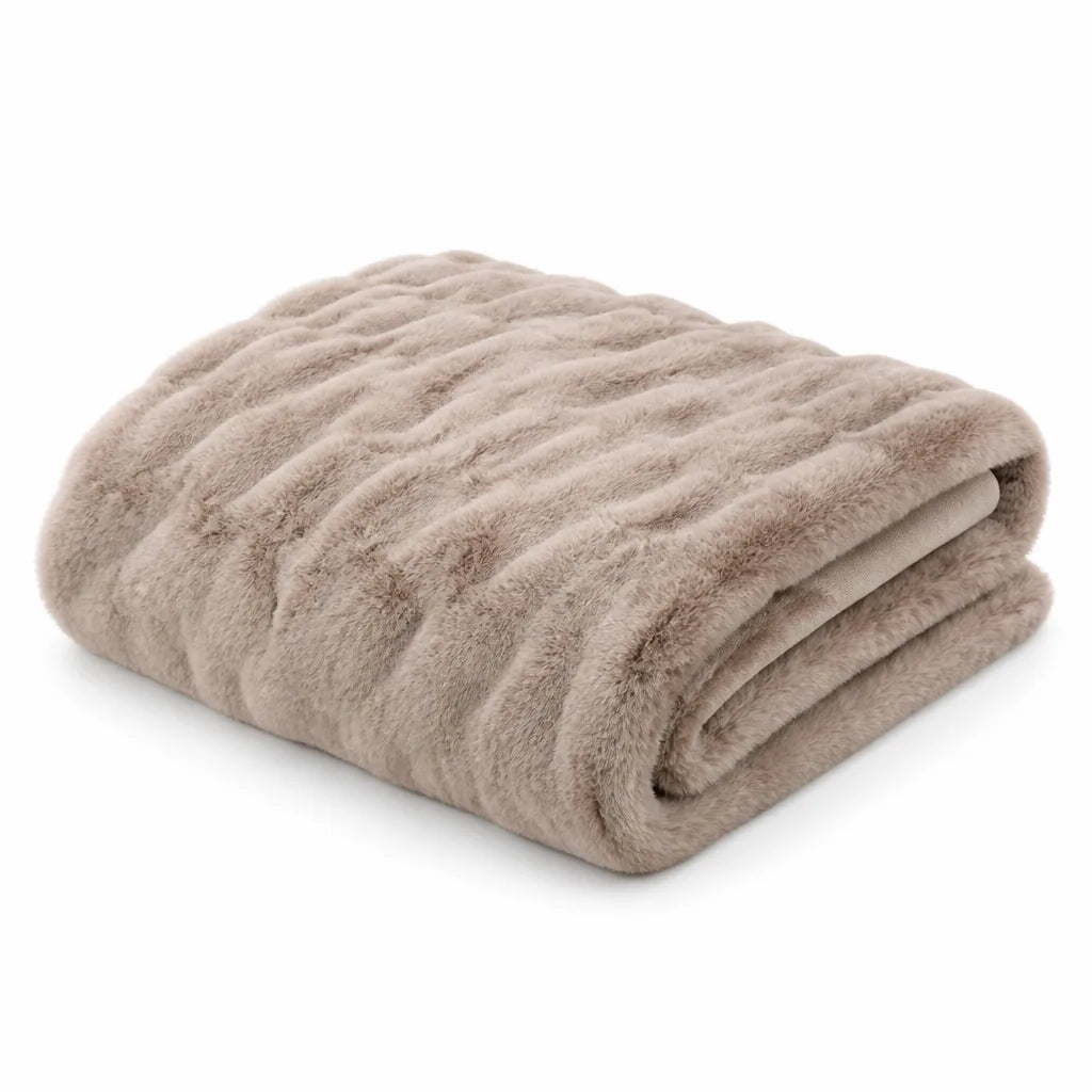 Faux Fur Throw Blanket