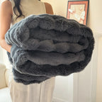 Faux Rabbit Fur Blanket