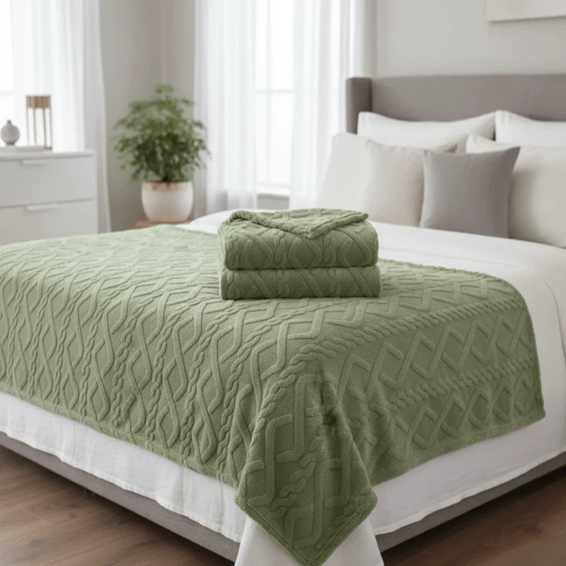 Fleece Blanket | Double-Layered Breathable & Anti-Pilling | 70 x 100 cm