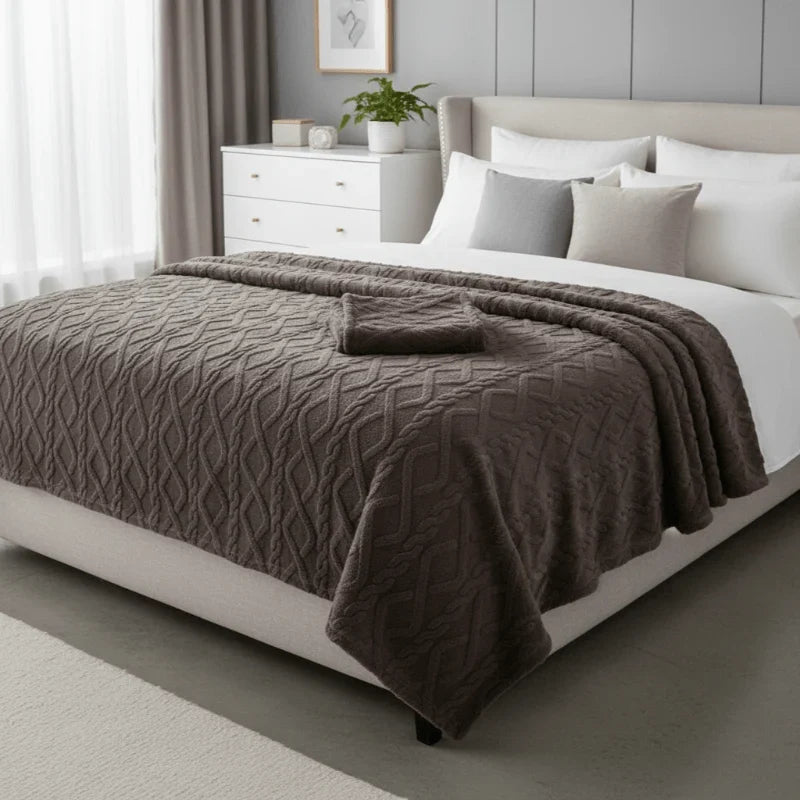 Fleece Blanket | Double-Layered Breathable & Anti-Pilling | 70 x 100 cm