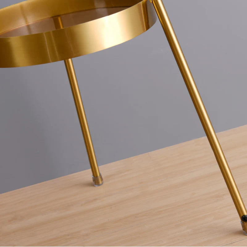 Floor Lamp | Glass Globe & Metal Tripod | Warm Light