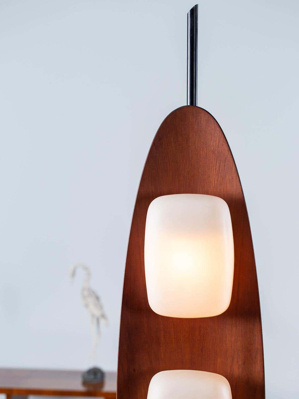 Floor Lamp | Surfboard-Style Marble Base & Integrated LED | 160 cm Height