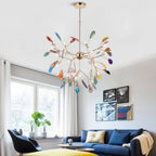 Flush Mount Ceiling Light | Floral Branch Metal | Bulb Included