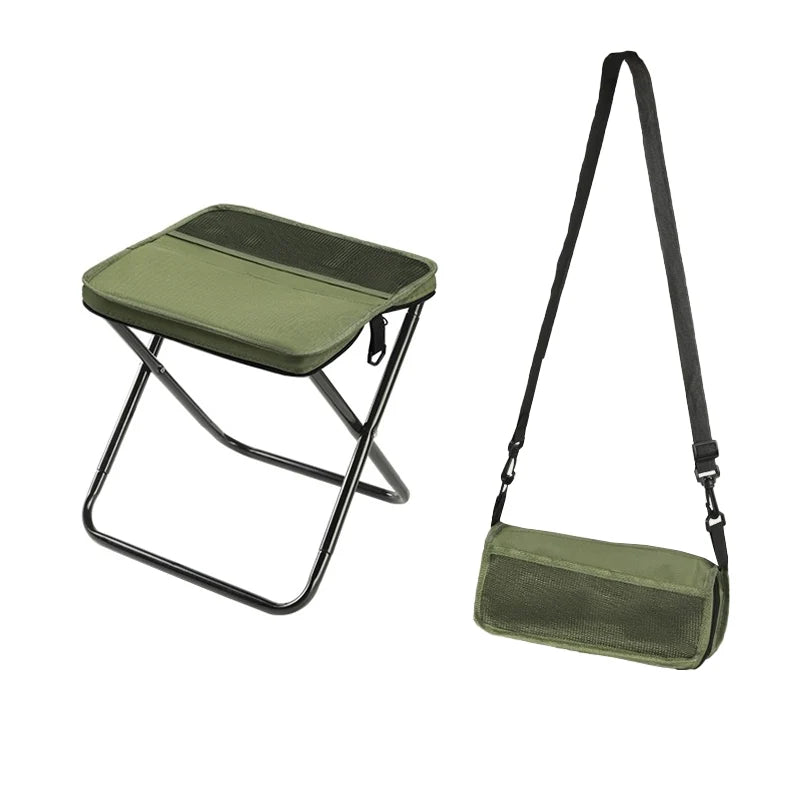 Foldable Backpack Stool | Waterproof Oxford & Ultra-Compact | Supports 330 lbs