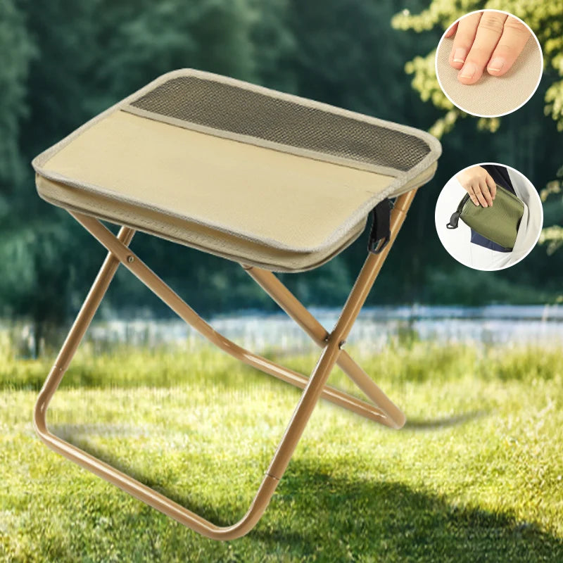 Foldable Backpack Stool | Waterproof Oxford & Ultra-Compact | Supports 330 lbs