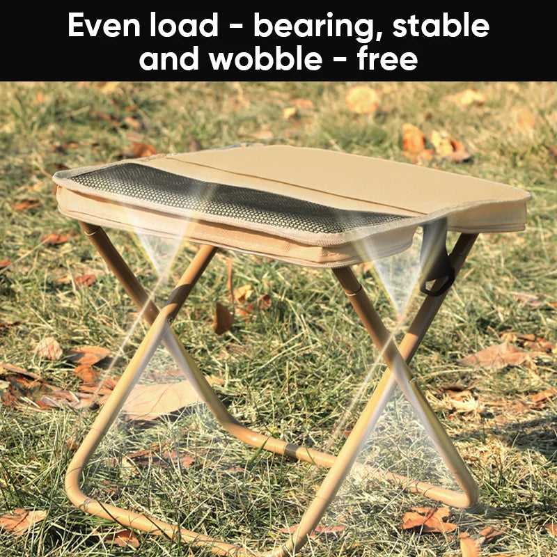 Foldable Backpack Stool | Waterproof Oxford & Ultra-Compact | Supports 330 lbs