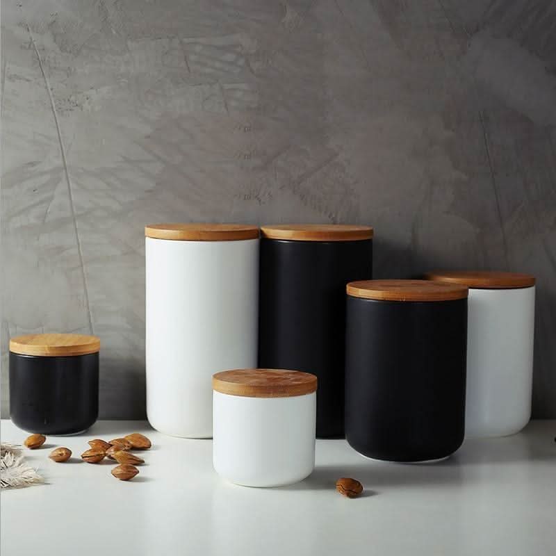 Food Storage Container with Airtight Bamboo Lid