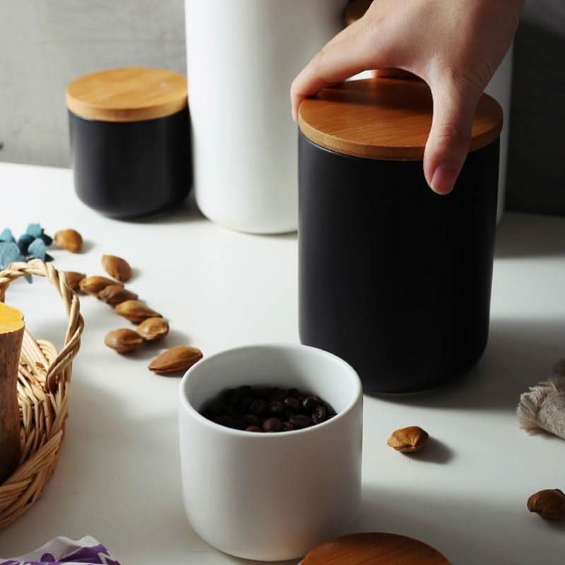 Food Storage Container with Airtight Bamboo Lid