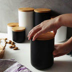 Food Storage Container with Airtight Bamboo Lid