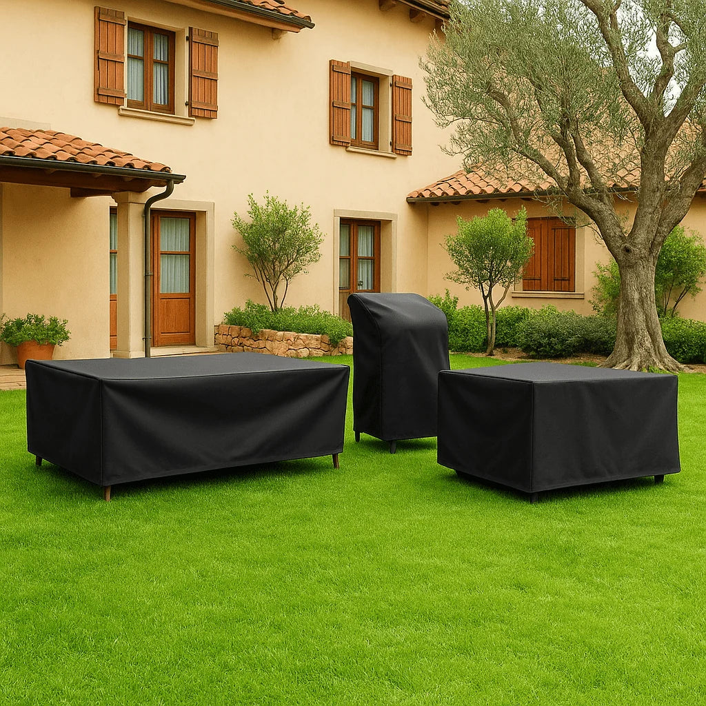 Garden Furniture Cover | Water-Repellent Polyester & UV-Resistant | Drawstring Fastening