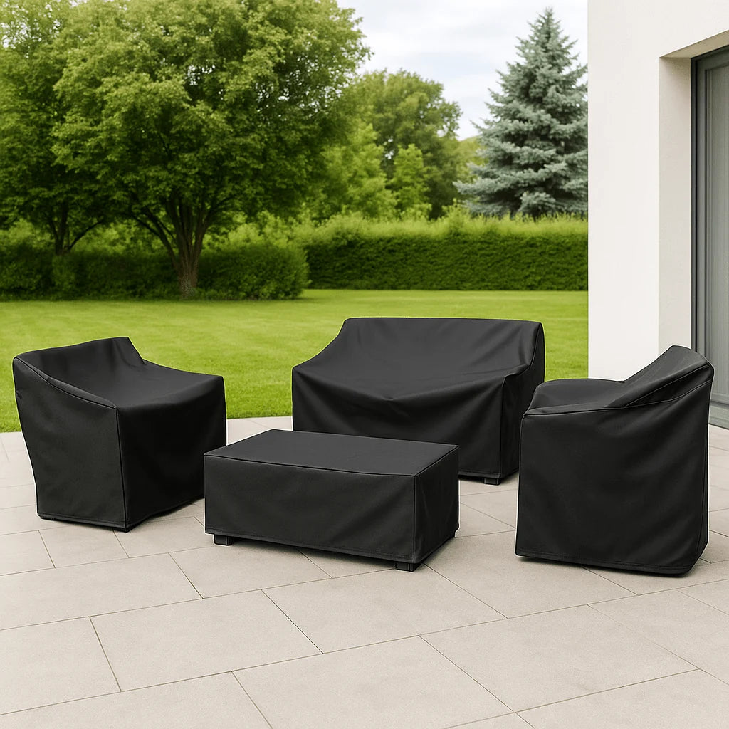 Garden Furniture Cover | Water-Repellent Polyester & UV-Resistant | Drawstring Fastening