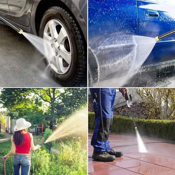 Garden Hose Cleaning Attachment | Adjustable Spray & Ergonomic Grip | Fits Standard Hoses
