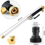 Garden Hose Cleaning Attachment | Adjustable Spray & Ergonomic Grip | Fits Standard Hoses