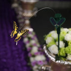 Garden Ornament | Solar-Powered Dancing Hummingbird & Butterfly | Stake-Mounted