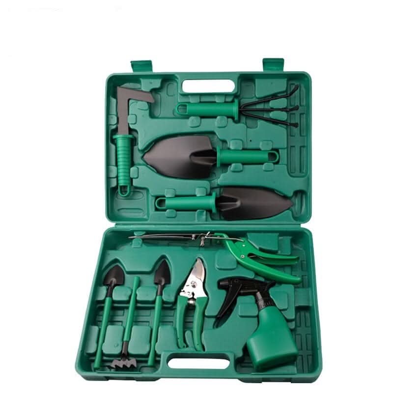 Garden Tool Set | Stainless Steel Heads & Ergonomic Handles | 10-Piece