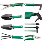 Garden Tool Set | Stainless Steel Heads & Ergonomic Handles | 10-Piece