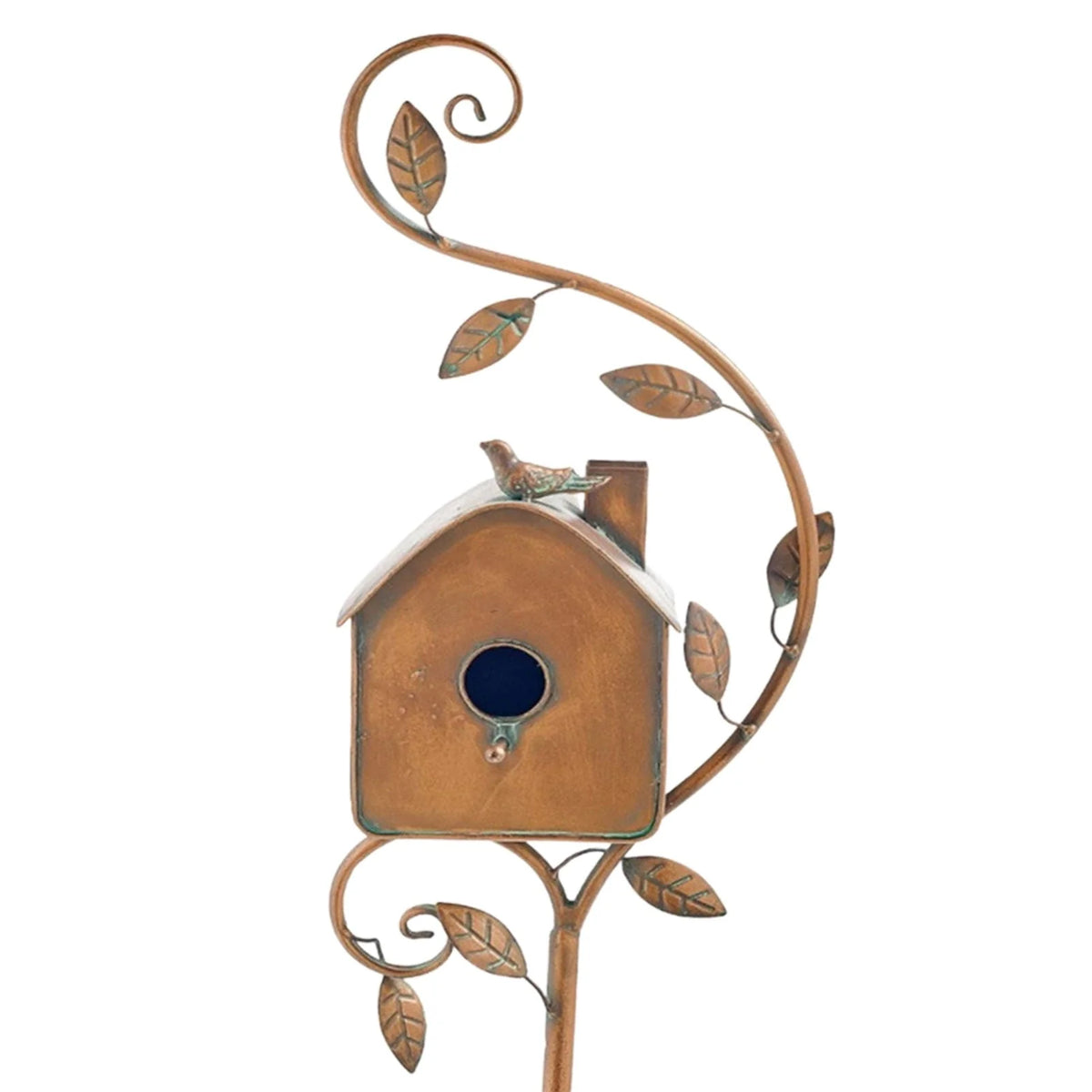 Garten Vogelhaus Pfahl | Metallkunst & Dekoration | 75 cm Stange