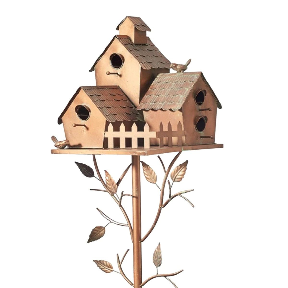 Garten Vogelhaus Pfahl | Metallkunst & Dekoration | 75 cm Stange