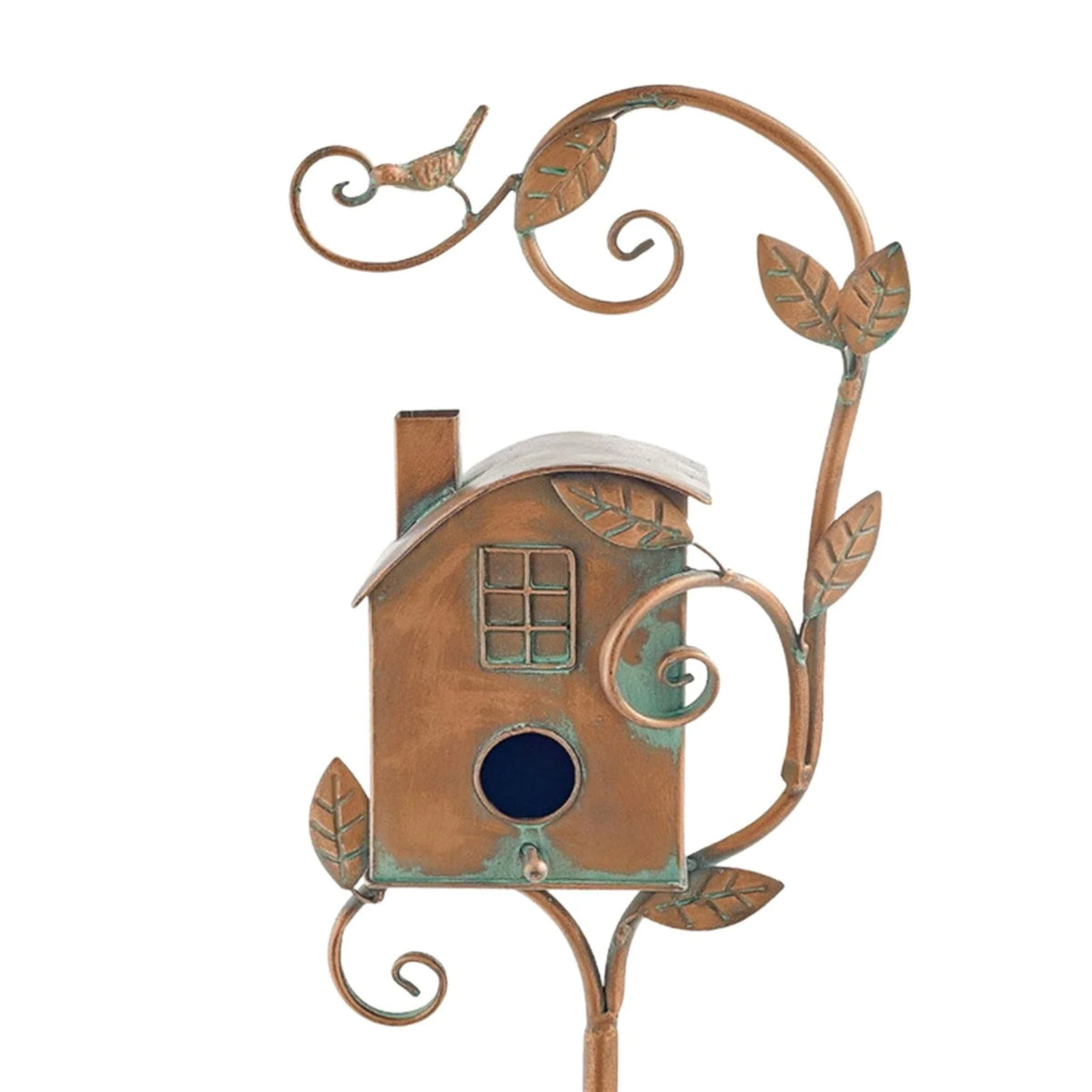 Garten Vogelhaus Pfahl | Metallkunst & Dekoration | 75 cm Stange