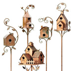 Garten Vogelhaus Pfahl | Metallkunst & Dekoration | 75 cm Stange
