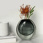 Glass Vase | Handblown Murano Bubble Design | 30 x 15 cm
