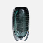 Glass Vase | Handblown Murano Bubble Design | 30 x 15 cm