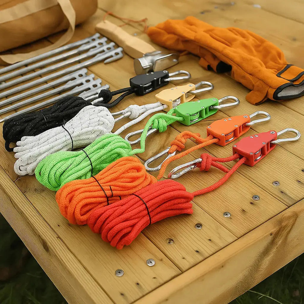 Guy Rope with Integrated Pulley