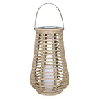 Hanging Lantern | Solar-Powered & IP44 Waterproof | Handwoven Bamboo