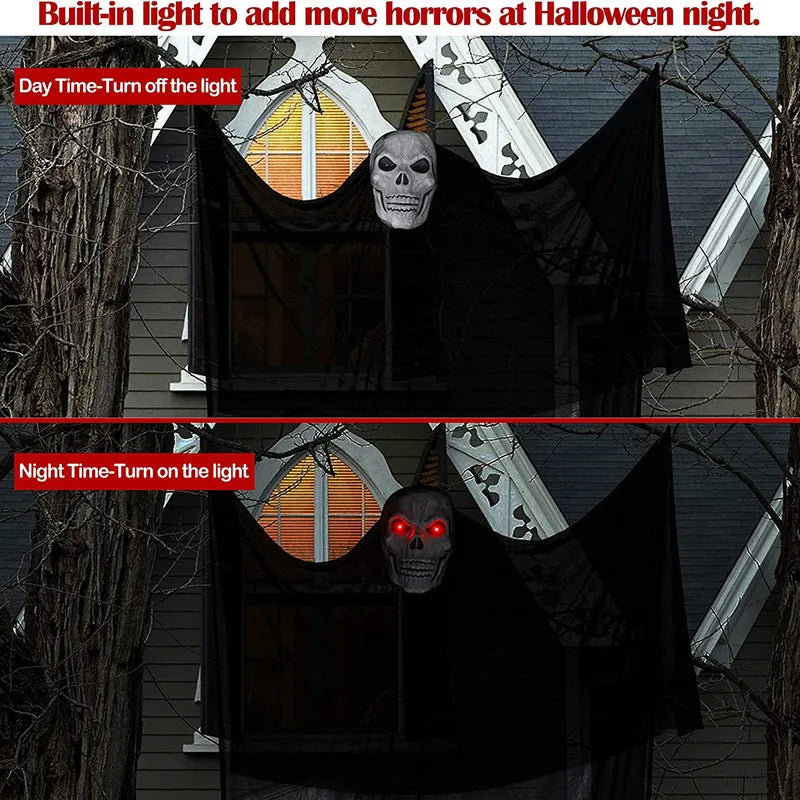 Hanging Skull Decoration | LED & Sound | Indoor & Outdoor