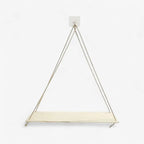 Hanging Wall Shelf | Rope-Supported & Solid Wood