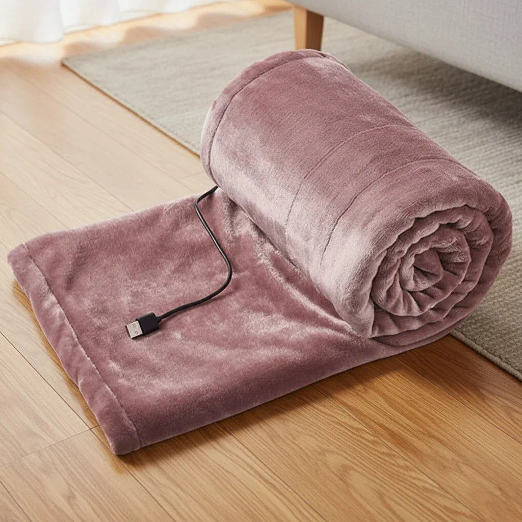 Heated Blanket | USB-Powered & 3 Heat Settings | 99 x 79 cm