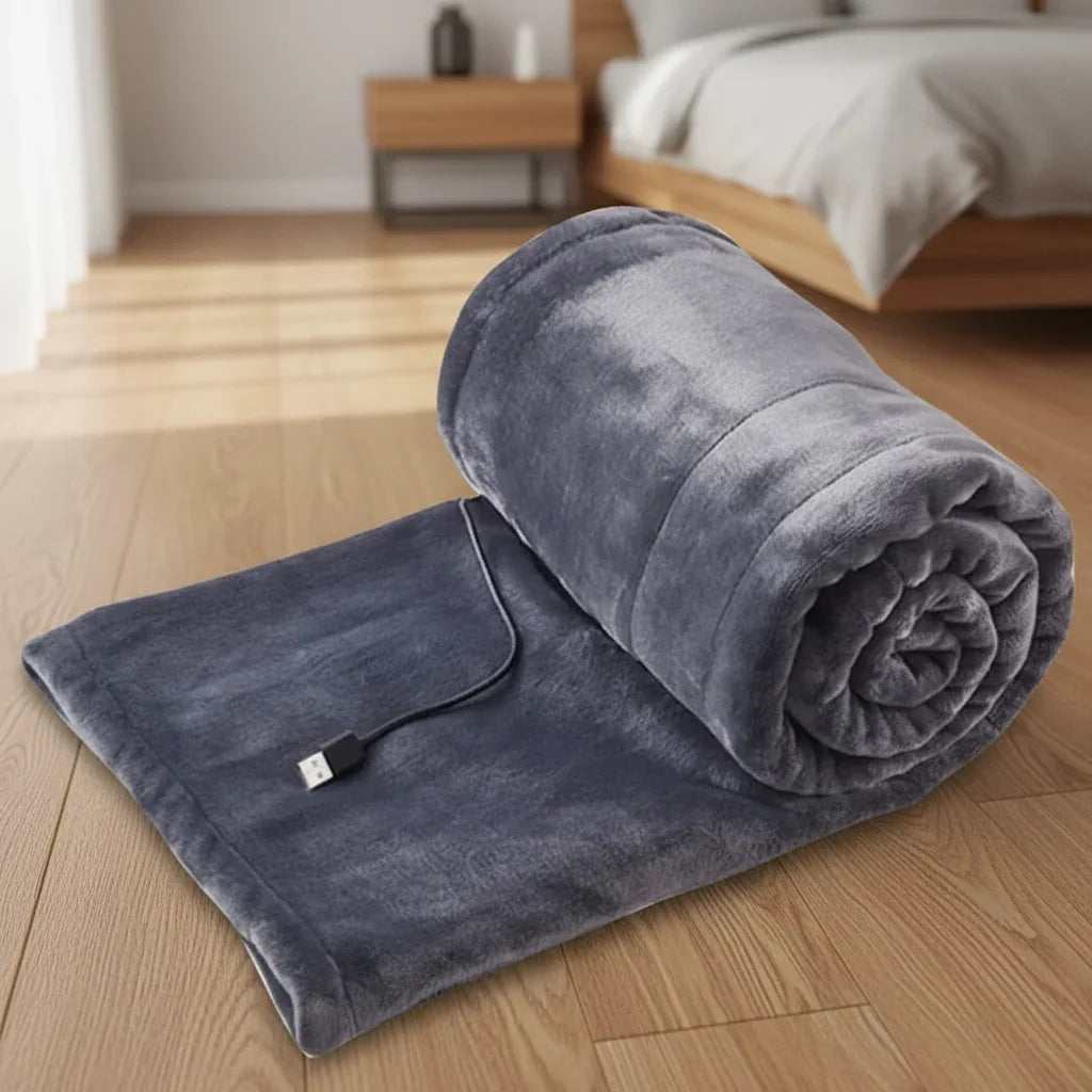 Heated Blanket | USB-Powered & 3 Heat Settings | 99 x 79 cm