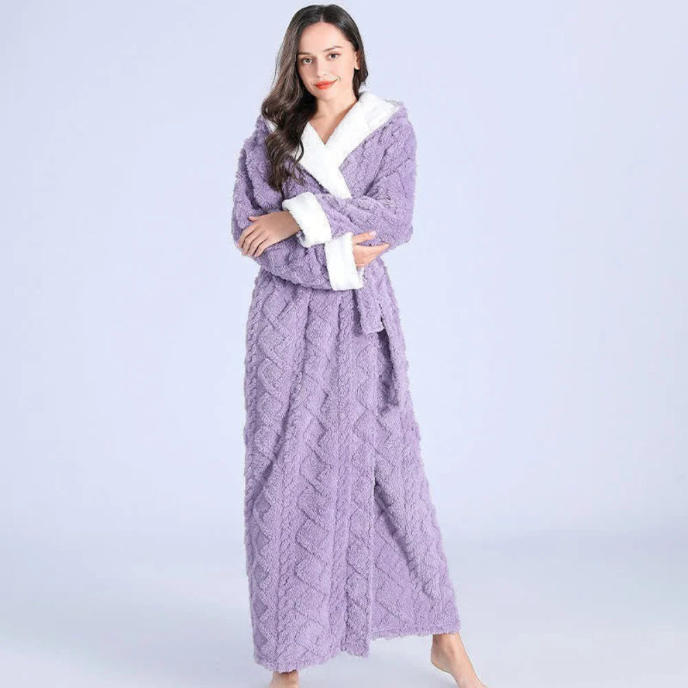 Hooded Robe | Plush, Super-Absorbent & Windproof | Two Front Pockets