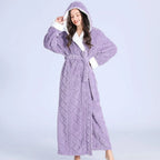 Hooded Robe | Plush, Super-Absorbent & Windproof | Two Front Pockets