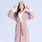 Hooded Robe | Plush, Super-Absorbent & Windproof | Two Front Pockets