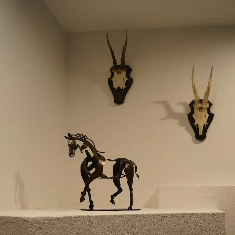 Horse Sculpture | Artistic Polished Metal Finish